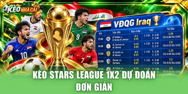 Kèo Stars League 1x2 dự đoán đơn giản